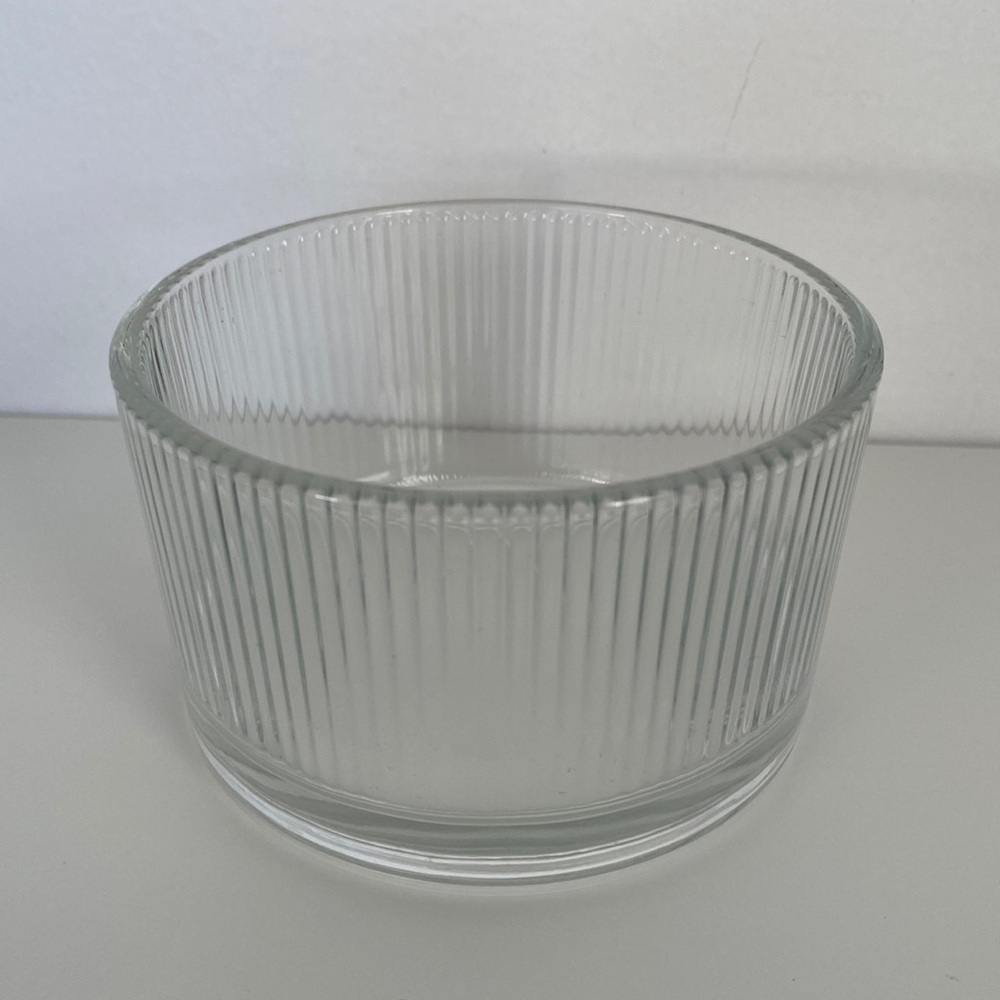 ⭐️ 2 for $10 Ribbed clear glass dish